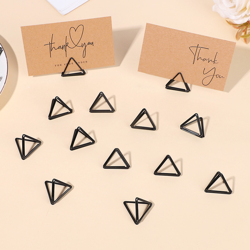 Table Number Gold - 10 Stück Metallische Goldene Tischkartenhalter für