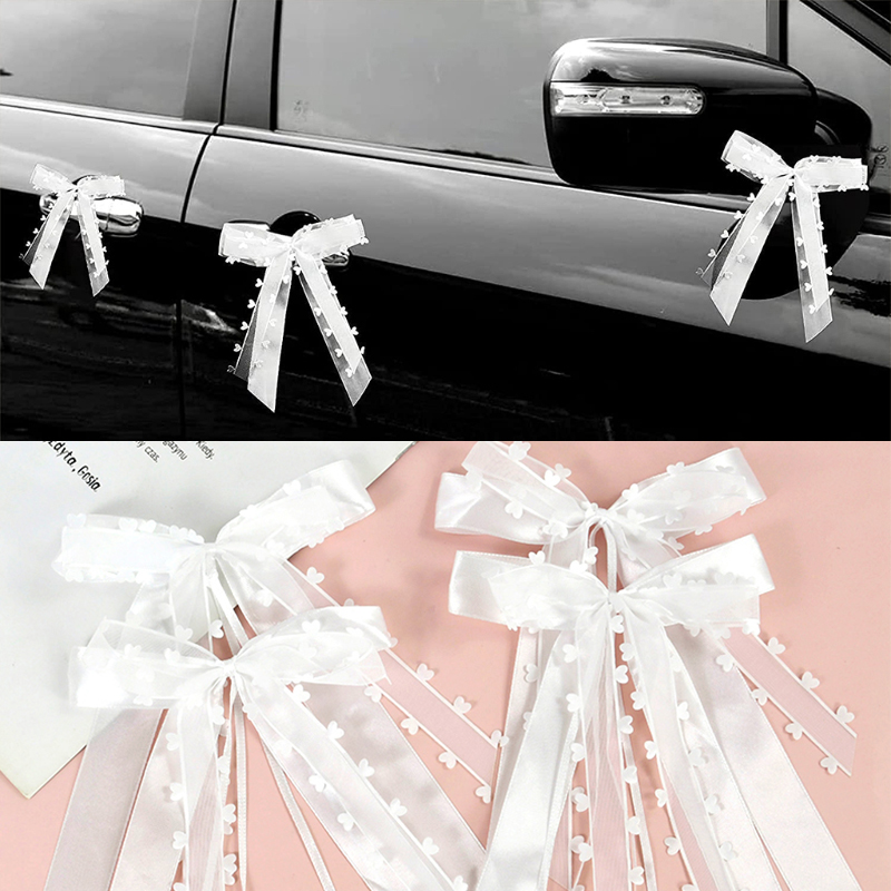Table Number Gold - 10/20 stücke Hochzeit Bowknots Band Weiß