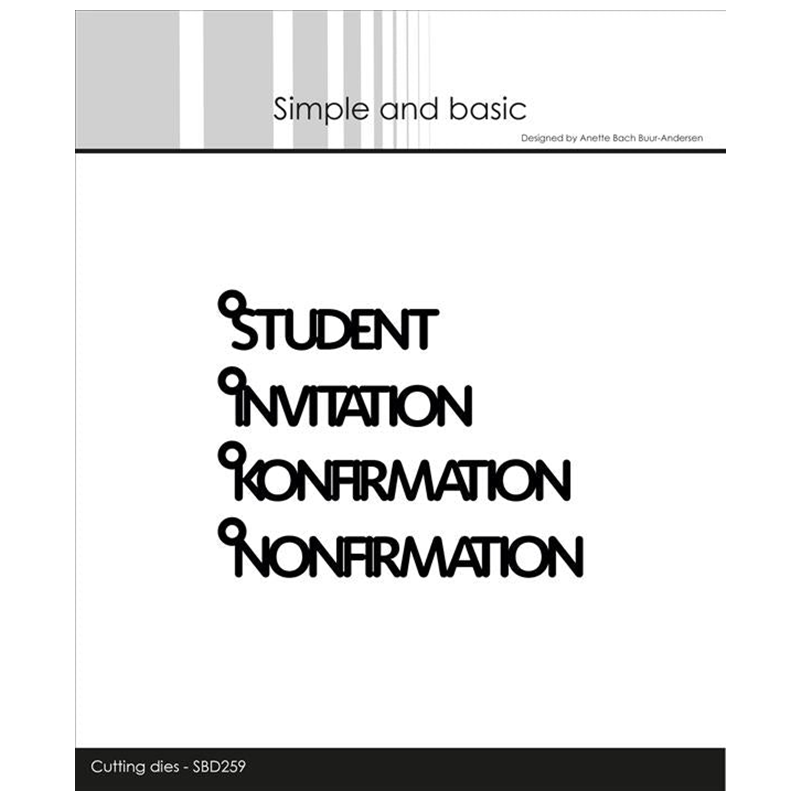 Papercraft Supply Invitation - Metall-Stanzformen für Studenten, Einladung, Wörter, für