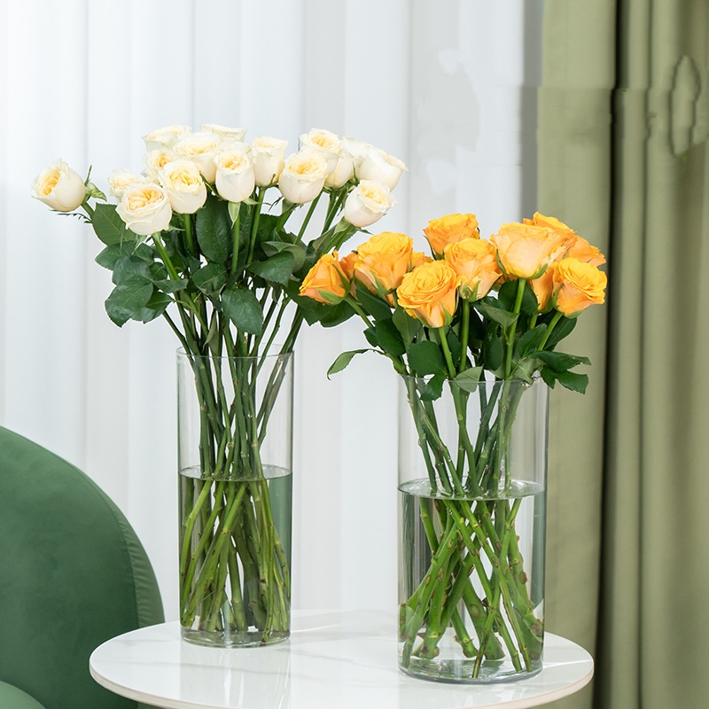 Centerpiece Vase Tall - Neue Acryl-Klarsicht-Zylinder-Blumenvase, hohe große Kunststoffvasen für