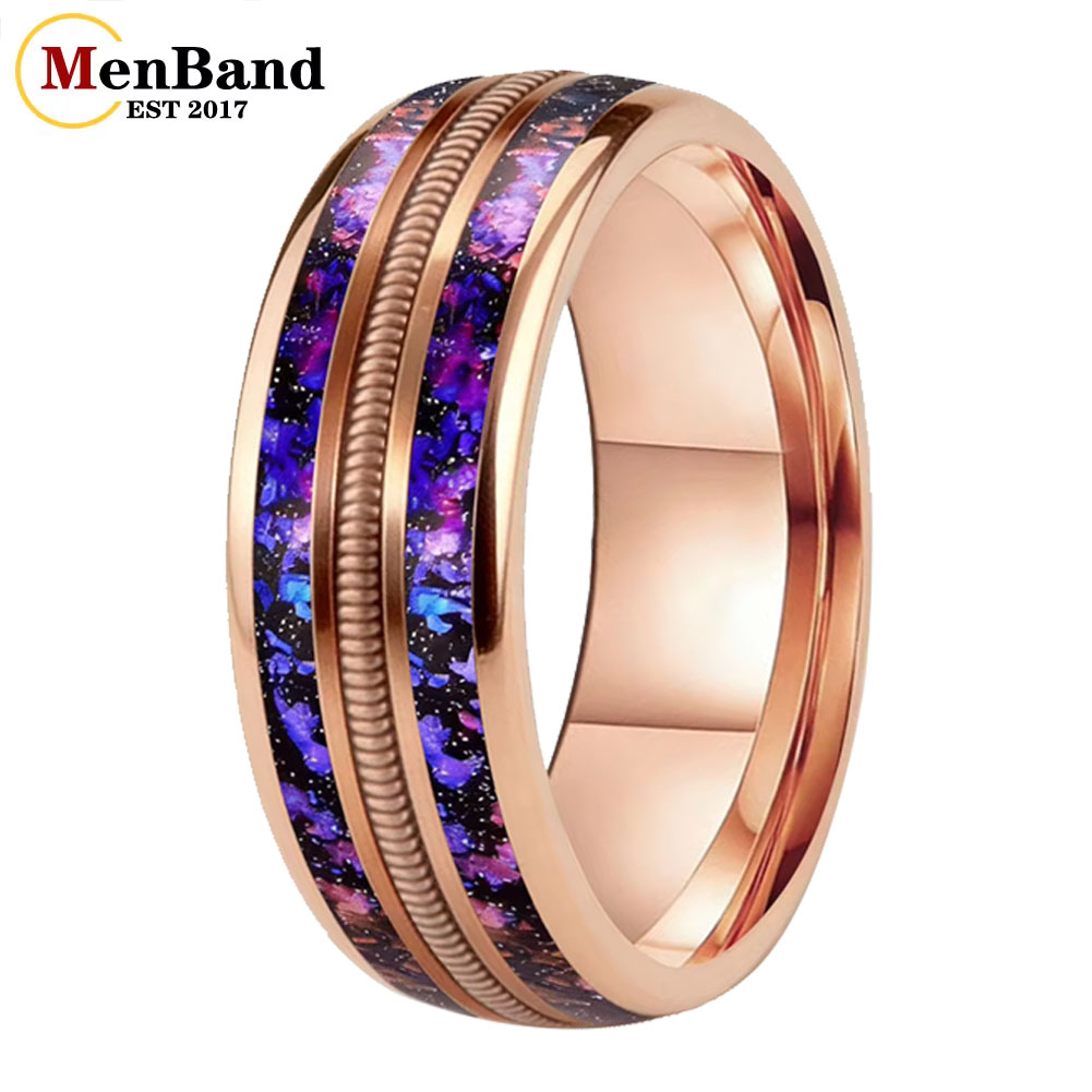 Wedding Zone - Modischer 8mm Ehering für Damen und