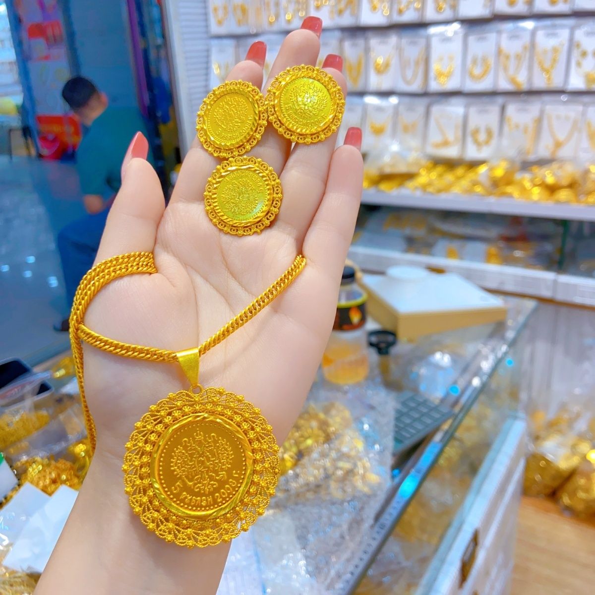 Wedding Zone - Neue 24 Karat vergoldete Dubai Schmuck