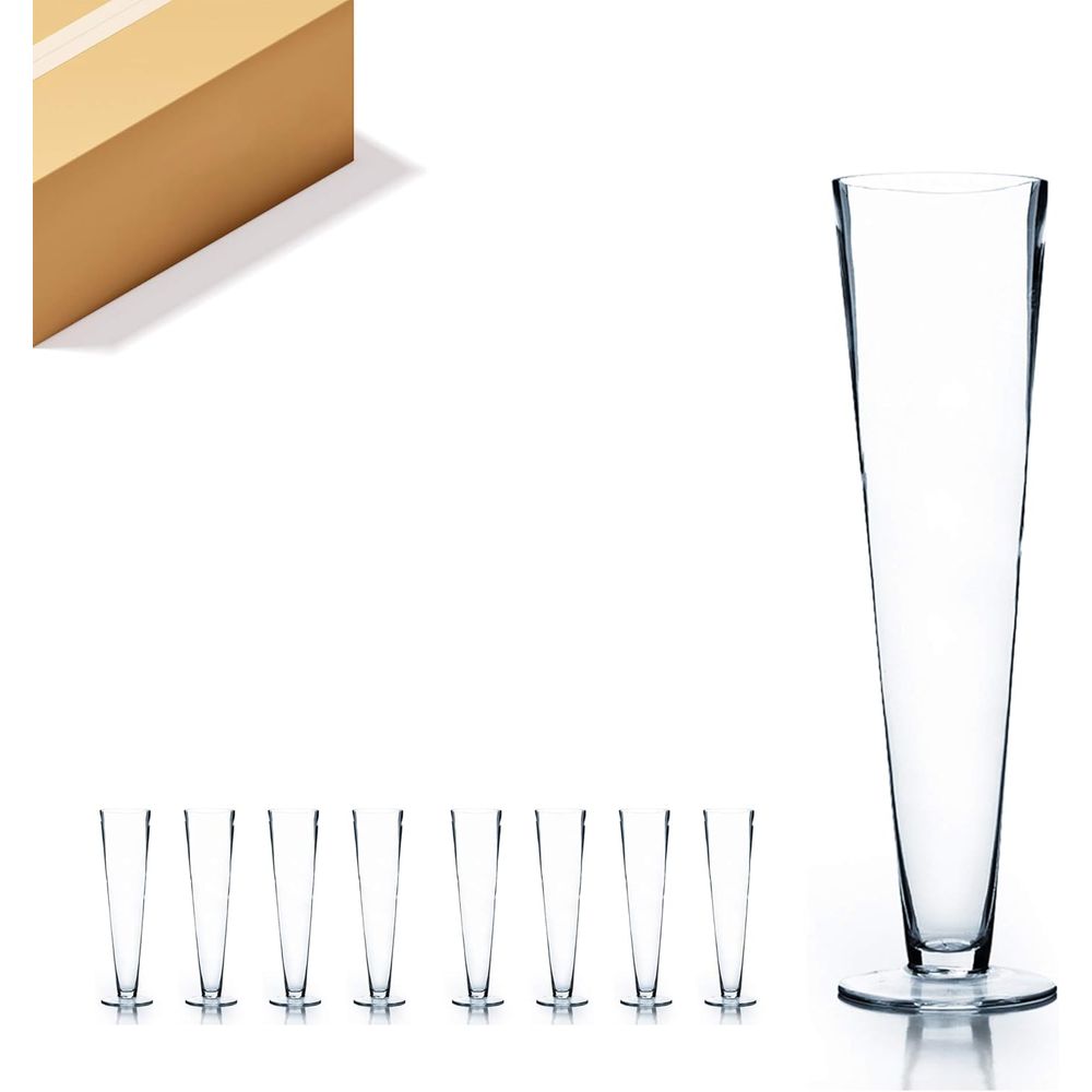 Centerpiece Vase Tall - WGV Trompetenglas-Vase im Großhandel, Öffnung 4