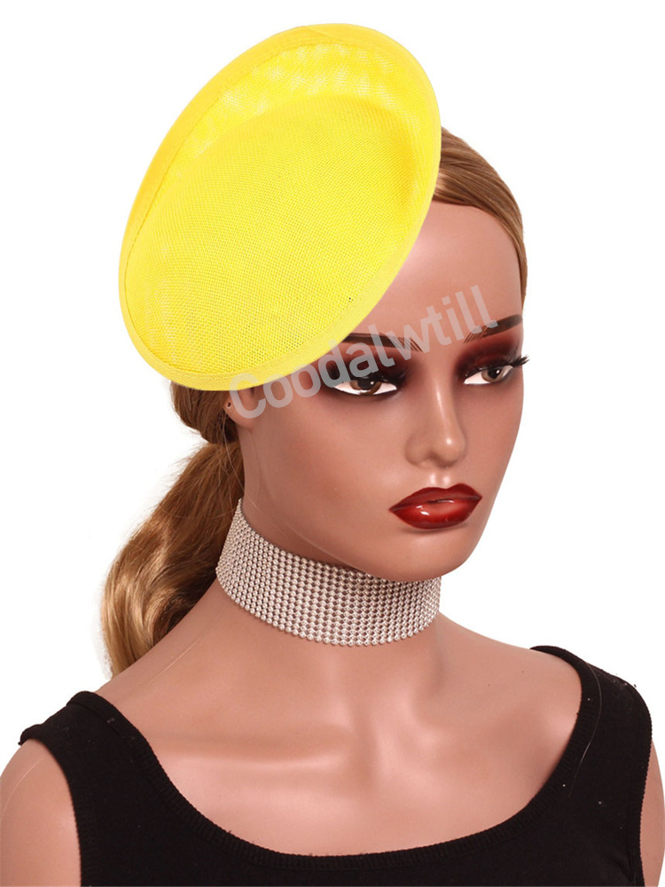 Wedding Supply List - 20CM Fascinator-Basis-Hut mit Haarspange für Braut,