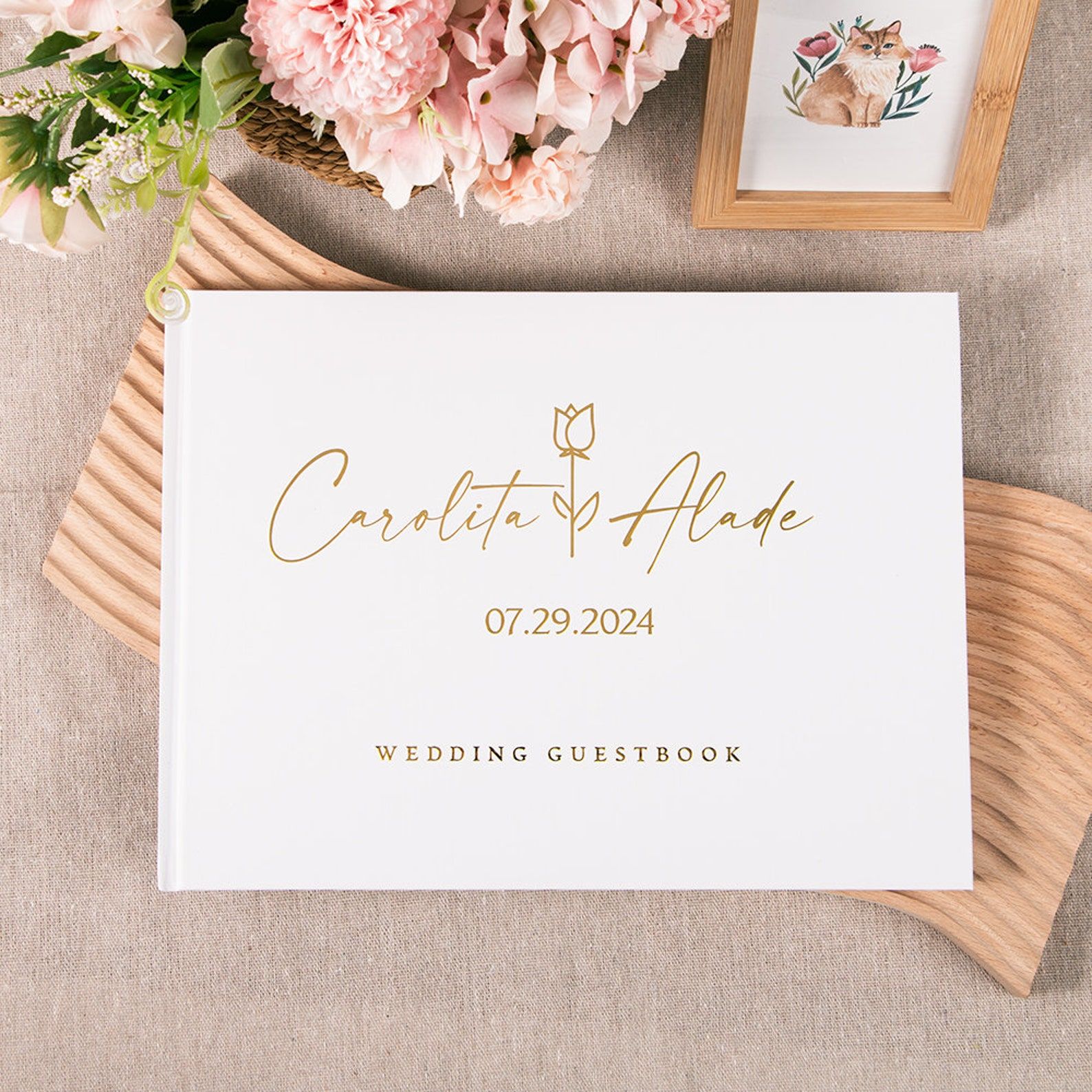 Wedding Supply List - Benutzerdefinierte Hochzeit Gästebuch personalisierte Gästebuch Zeichen