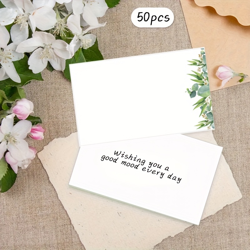 50 Stück grüne Blanko-Nachrich – Wedding Supply Company Bewertung und Preis
