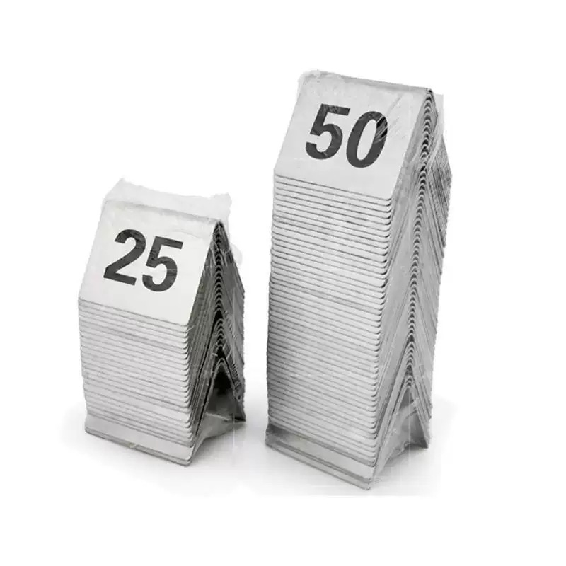 Doppelseitige Tischnummern aus – Table Number Gold Bewertung und Preis