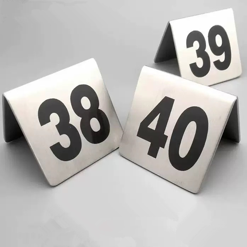 Doppelseitige Tischnummern aus – Table Number Gold Bewertung und Preis