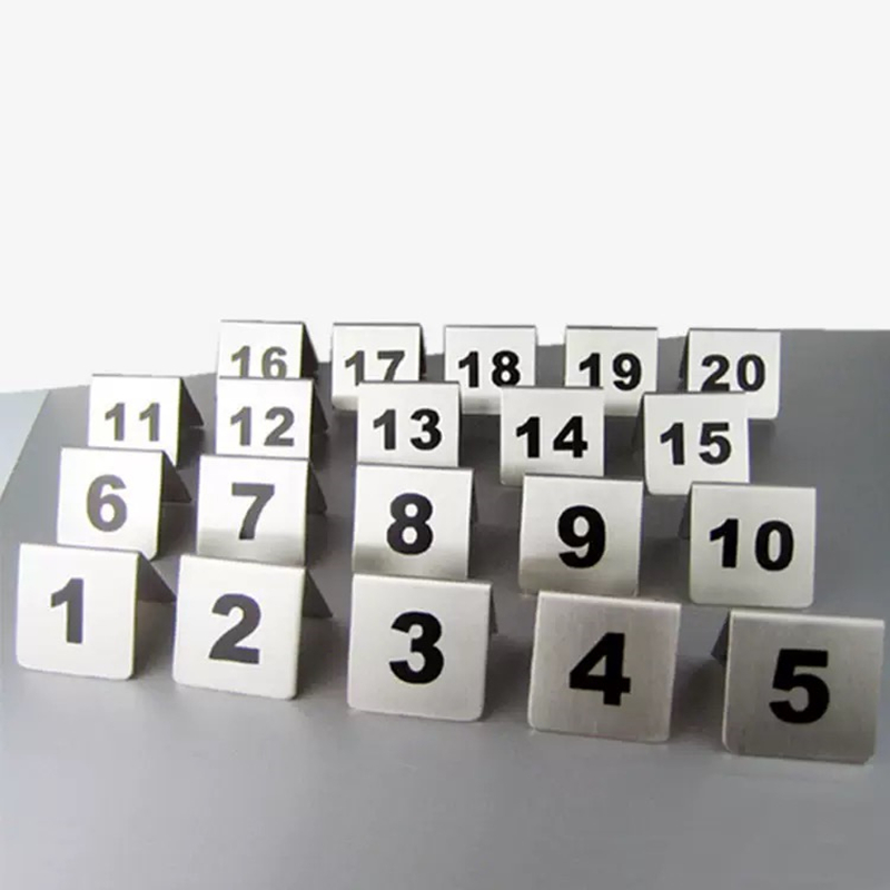Doppelseitige Tischnummern aus – Table Number Gold Bewertung und Preis