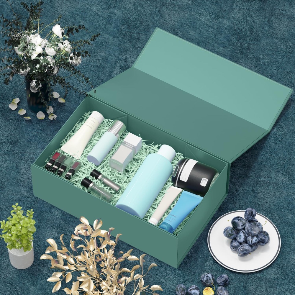 Grüne Geschenkbox mit Magnetve – Wedding Packaging Bewertung und Preis