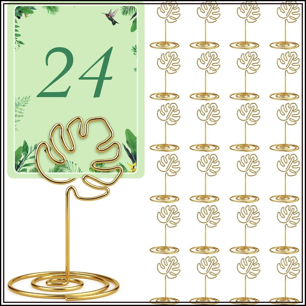 24 Stück Sommer Gold Monstera- – Place Card Holder Bewertung und Preis
