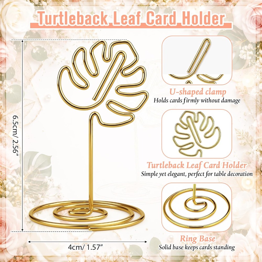 24 Stück Sommer Gold Monstera- – Place Card Holder Bewertung und Preis