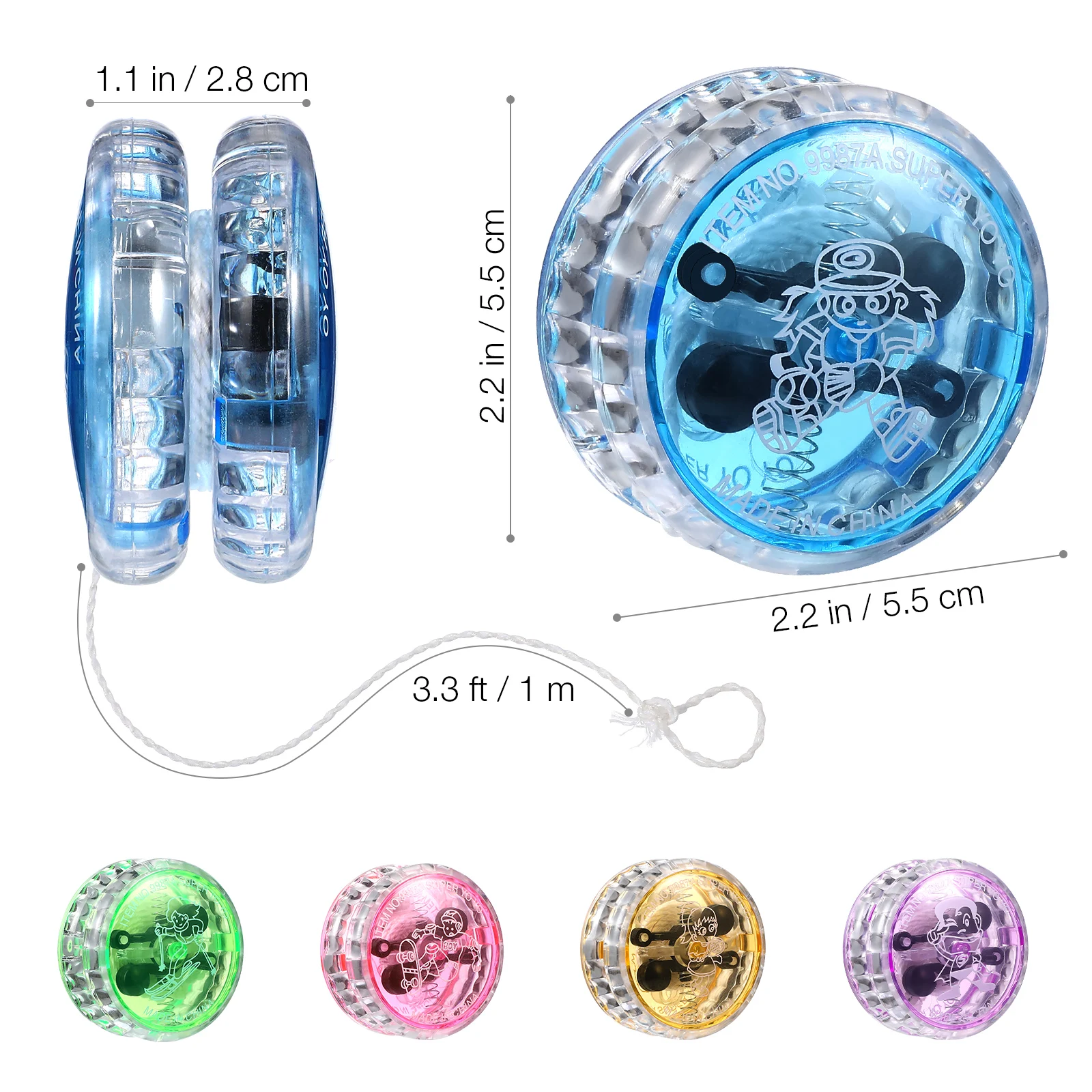 3/10 Stück LED Glow Fun Yo-Yo  – Wedding Supply List Bewertung und Preis