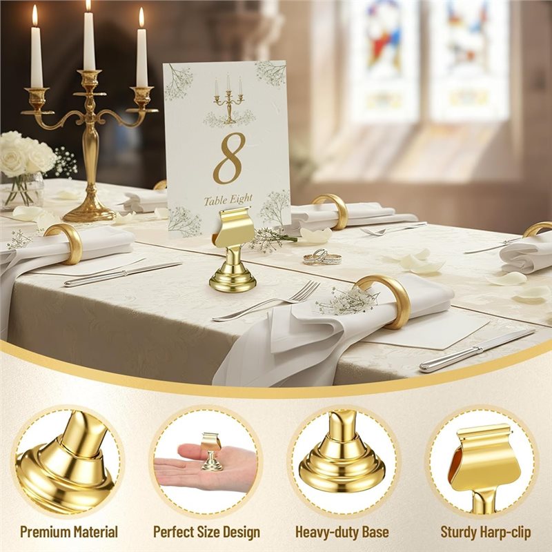 Neuestes Modell: 12er-Set gold – Table Number Gold Bewertung und Preis