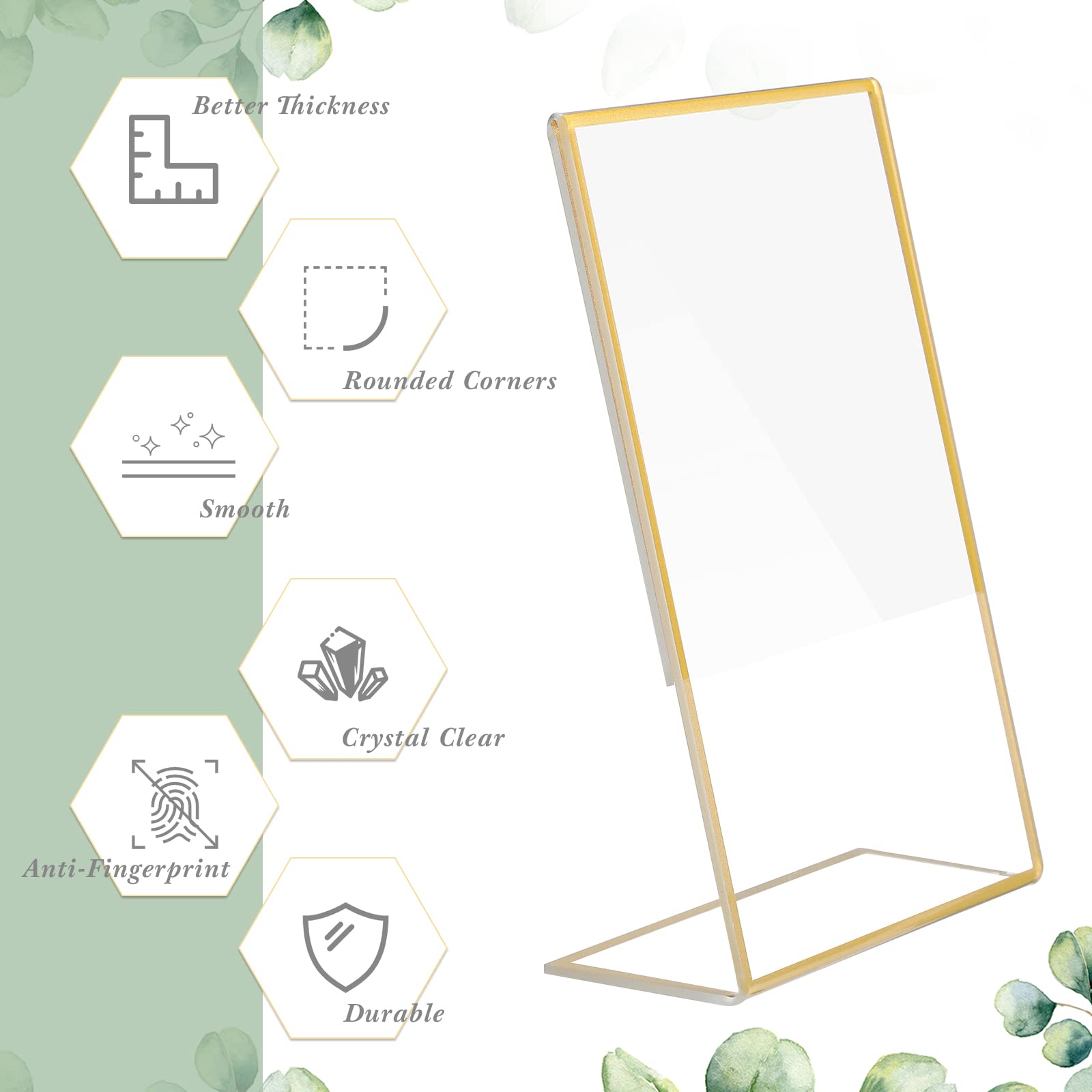 Gold rahmen Acryl Zeichen halt – Table Number Gold Bewertung und Preis