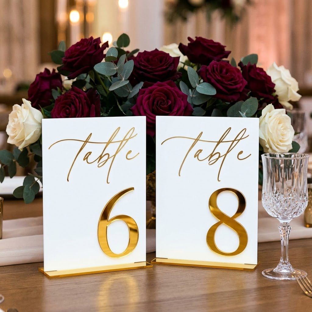 Hochzeitstischnummern 1-10 mit – Table Number Gold Bewertung und Preis