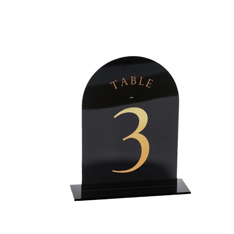 Gewölbte Acryl Tisch nummern H – Table Number Gold Bewertung und Preis