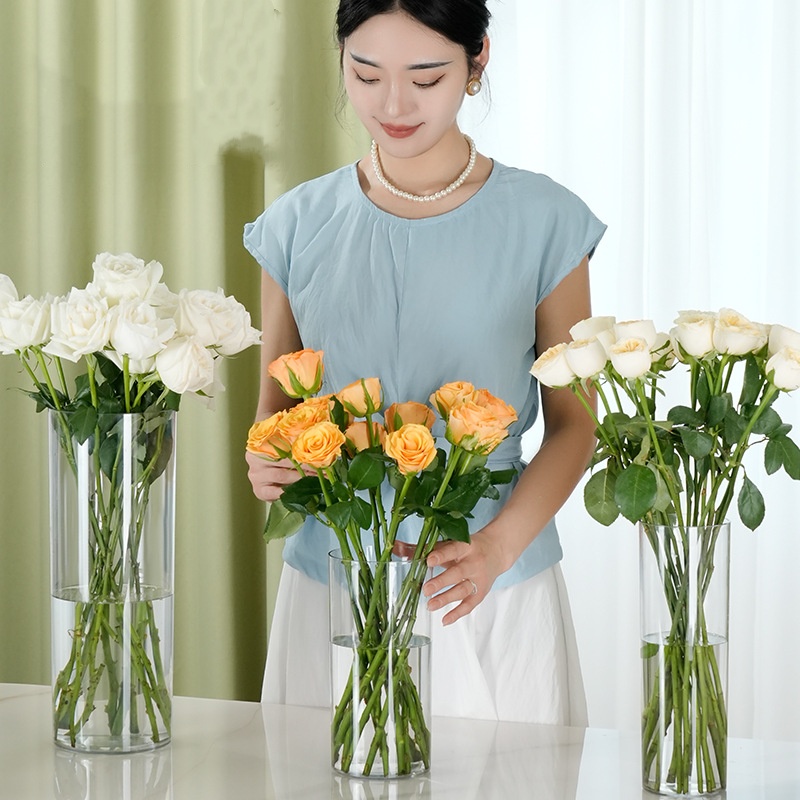 Neue Acryl-Klarsicht-Zylinder- – Centerpiece Vase Tall Bewertung und Preis