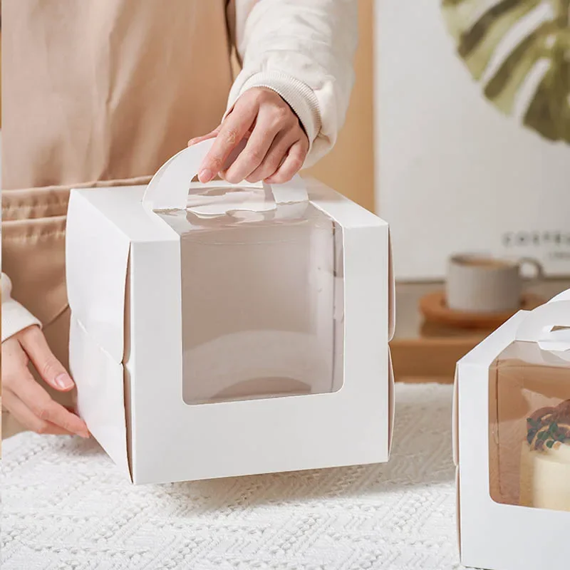 10 stücke Weiße Kuchen Box mit – Wedding Cake Supply Bewertung und Preis