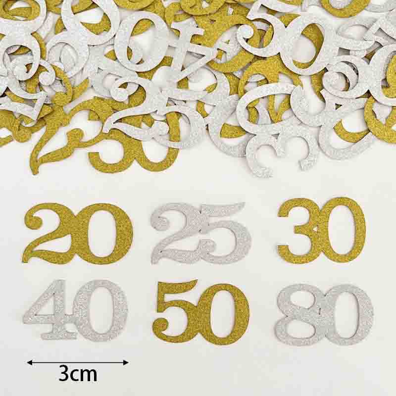120 Stück 50. Geburtstag Konfe – Table Number Gold Bewertung und Preis