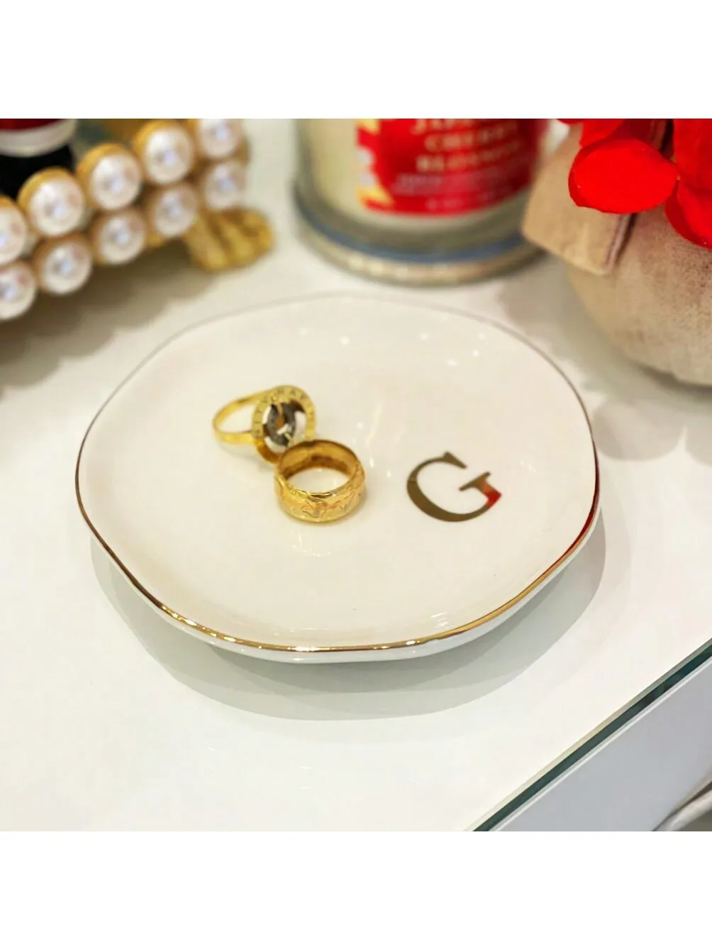 Ringschale mit Initialen, Schm – Wedding Z Bewertung und Preis