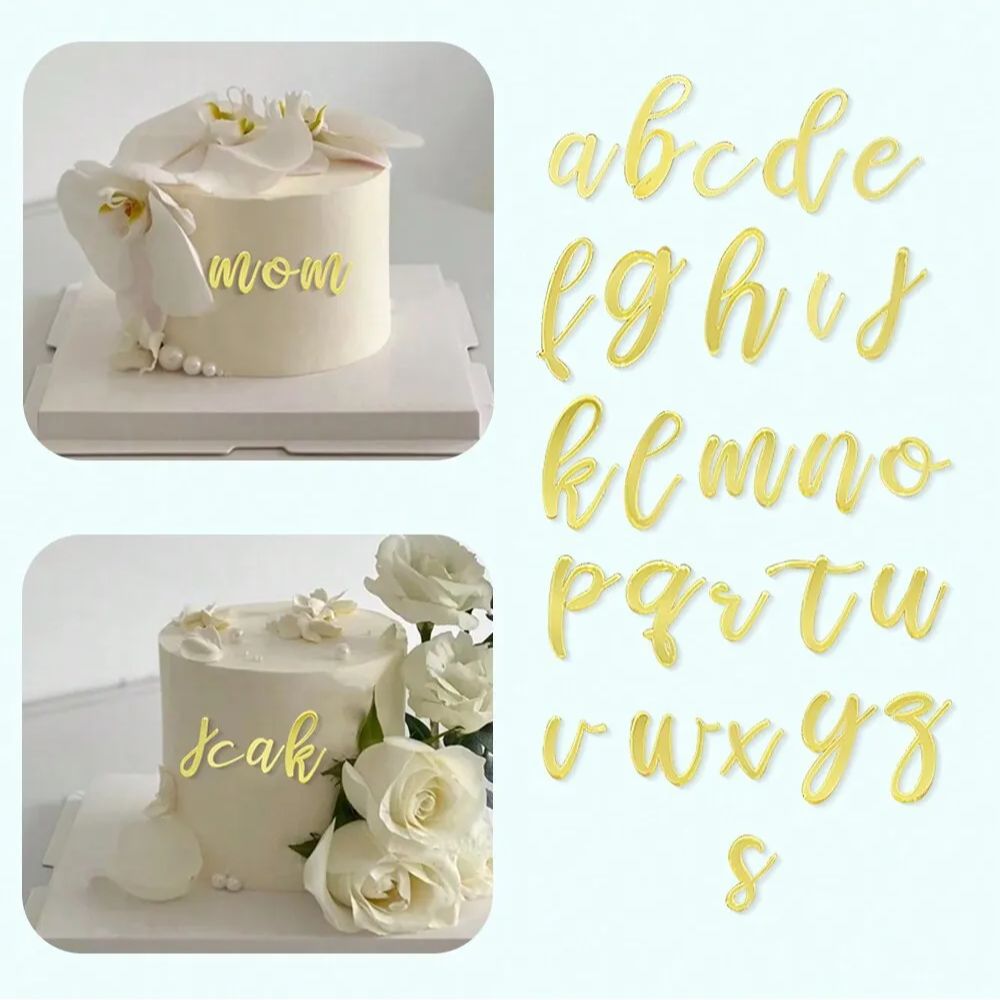 1set Goldene Spiegel Acryl A-Z – Wedding Z Bewertung und Preis