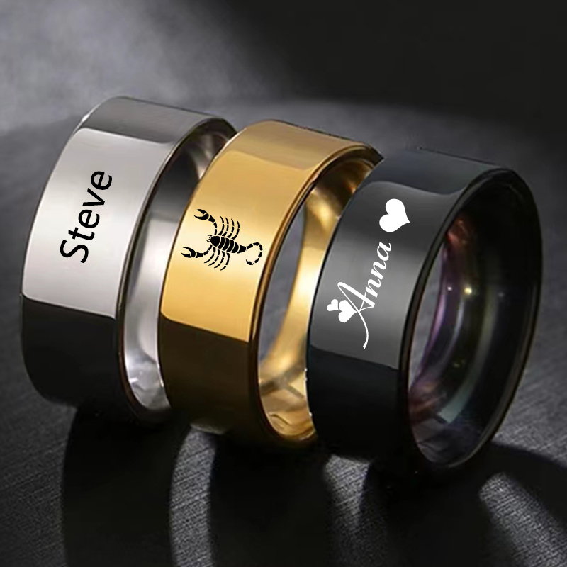 Trendiger 8 mm glatter, person – Wedding Zone Bewertung und Preis