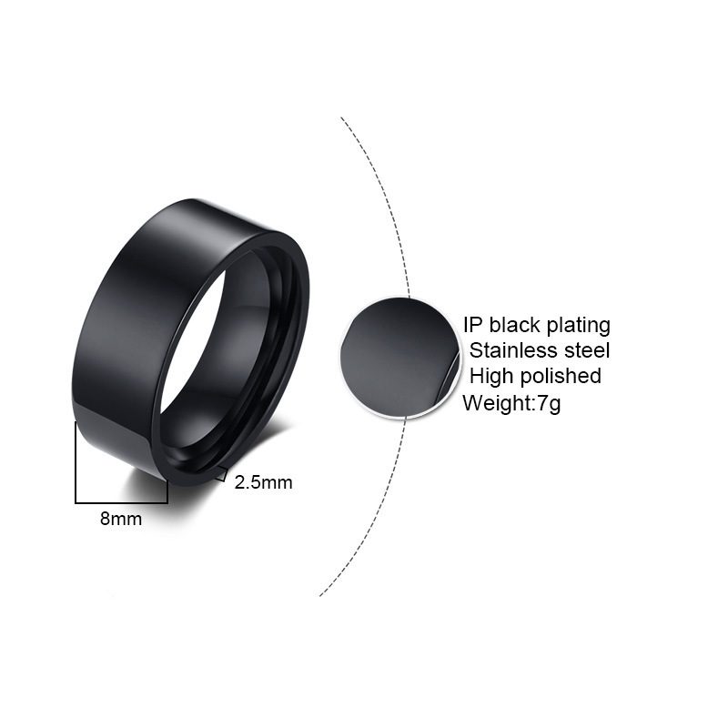 Trendiger 8 mm glatter, person – Wedding Zone Bewertung und Preis
