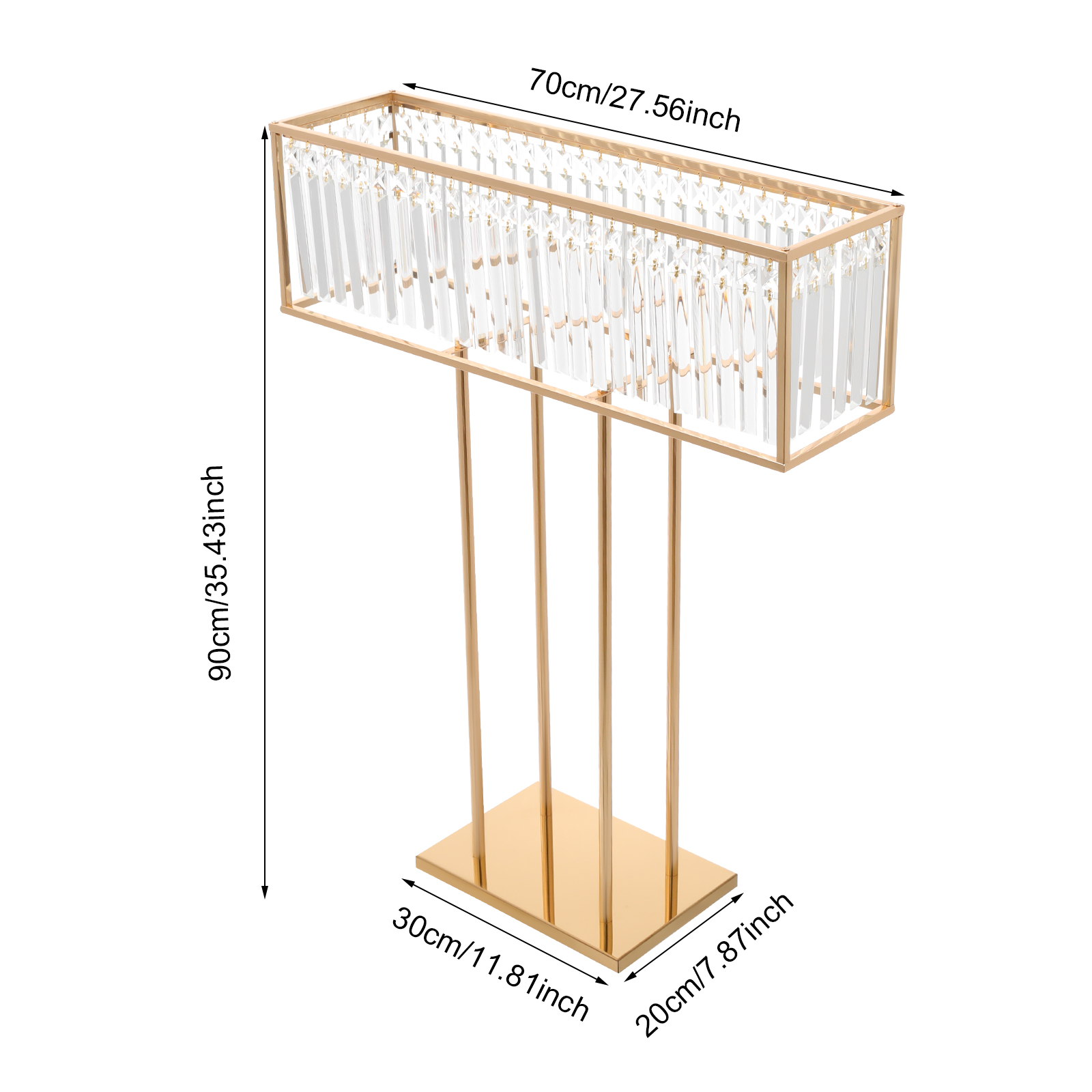 Kristall-Hochzeitsblumenstände – Centerpiece Vase Tall Bewertung und Preis