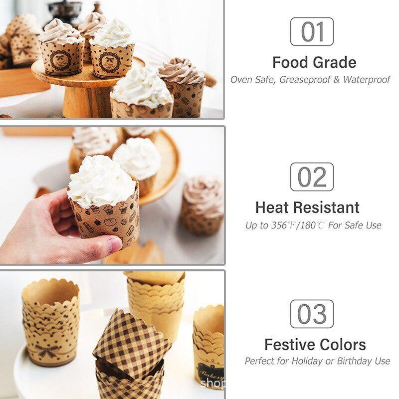 50 Teile/paket Cupcake Pappbec – Wedding Cake Supply Bewertung und Preis