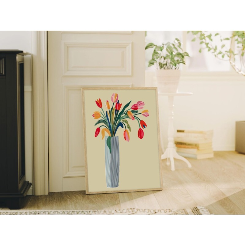 2 Stück Tulpenblumen-Leinwand- – Flower Girl Basket Bewertung und Preis