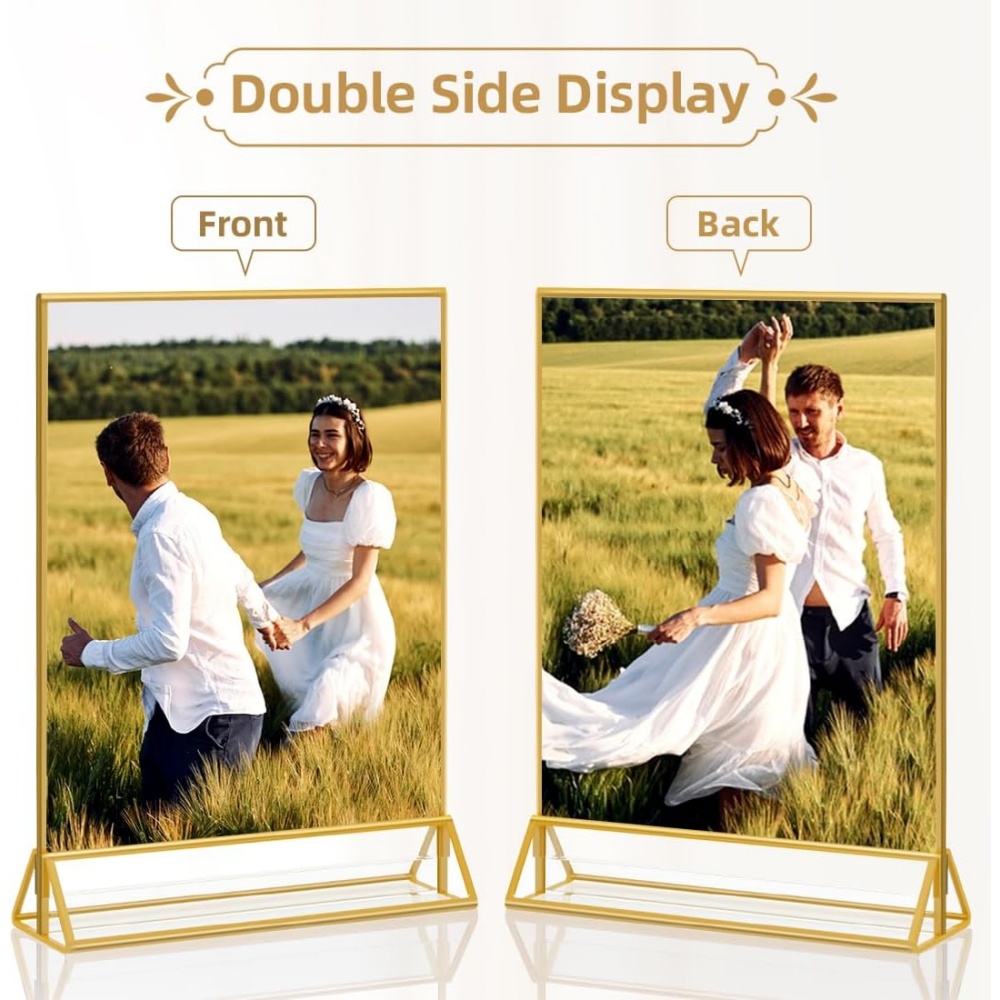 6er-Pack Gold 4x6 Acryl-Bilder – Table Number Gold Bewertung und Preis