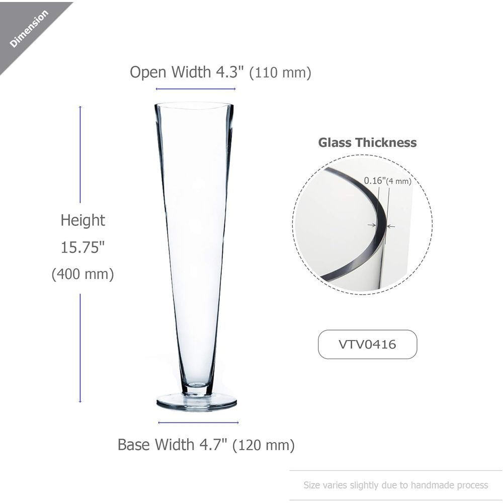 WGV Trompetenglas-Vase im Groß – Centerpiece Vase Tall Bewertung und Preis