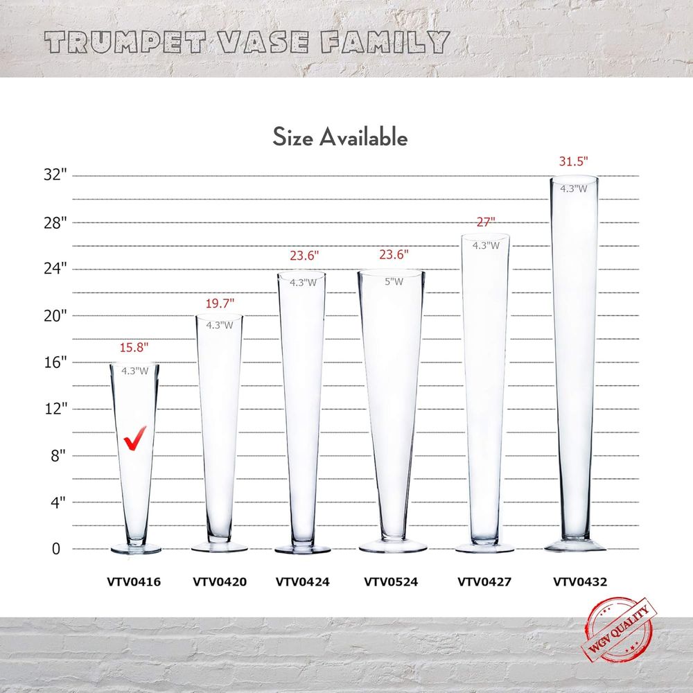 WGV Trompetenglas-Vase im Groß – Centerpiece Vase Tall Bewertung und Preis