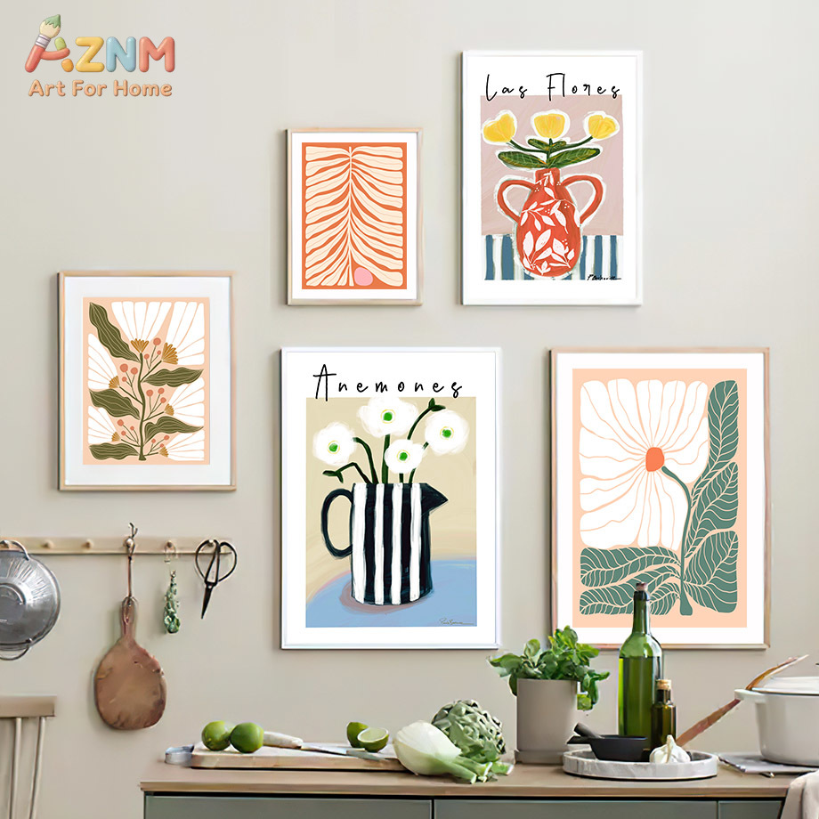 AZNM Boho Blumen-Leinwandbild  – Flower Girl Basket Bewertung und Preis