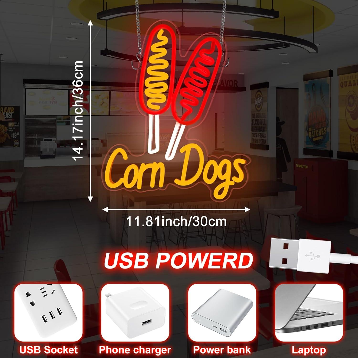 Corn Dog Neon-Schild Snack USB – Wedding Led Bewertung und Preis