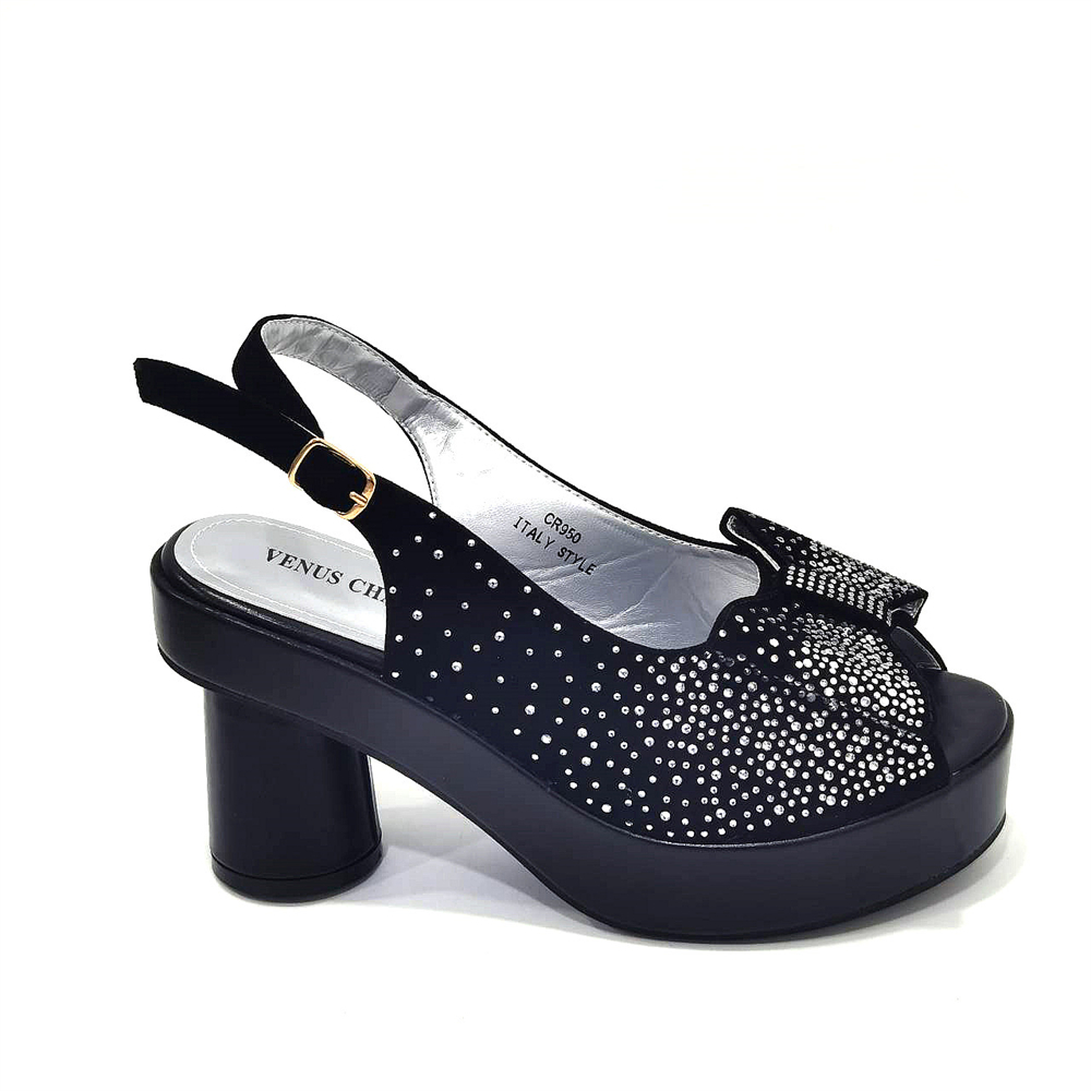 Elegante Schwarze Damen-Sandal – Wedding Packaging Bewertung und Preis